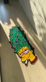Marge Tufted Rug: Cartoon Inspired Handmade Carpet - Image 8