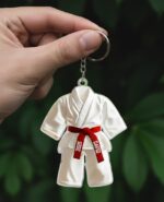 Personalized Karate Uniform keychain, Custom Martial Arts keychain, Karate Belt With Custom Name,Karate keychain