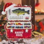 Personalized Fishing Tackle Box 2D Ornament, Fisherman Ornament, Dad Fishing Ornament, Fishing Man Gifts, Fishmas Christmas, Fishing Lovers
