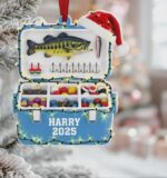 Personalized Fishing Tackle Box 2D Ornament, Fisherman Ornament, Dad Fishing Ornament, Fishing Man Gifts, Fishmas Christmas, Fishing Lovers - Image 3