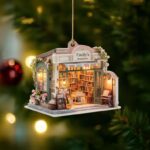 Personalized Pickleball Christmas Ornament, Santa Hat Acrylic Xmas, Pickleball Lover, 2D Flat Ornament - Image 2