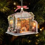 Personalized Pickleball Christmas Ornament, Santa Hat Acrylic Xmas, Pickleball Lover, 2D Flat Ornament - Image 3