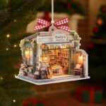 Personalized Pickleball Christmas Ornament, Santa Hat Acrylic Xmas, Pickleball Lover, 2D Flat Ornament - Image 5