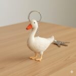 White Goose  keychain, Personalized Goose keychain, Goose  Acrylic keychain 2025, White Goose Holiday Present