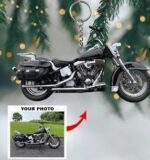 Custom Motorbike Photo Keychain, Biker Keychain, Gift for Biker, Motorcycle Lovers Gift
