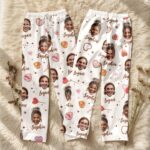 Custom Face Pajamas Long and Short Set, Funny Couple PJs with Photo, Personalized Pajamas Pants, Matching PJs Family & Couple Gift - Image 5