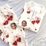 Custom Face Pajamas Long and Short Set, Funny Couple PJs with Photo, Personalized Pajamas Pants, Matching PJs Family & Couple Gift - Image 7