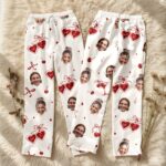 Custom Face Pajamas Long and Short Set, Funny Couple PJs with Photo, Personalized Pajamas Pants, Matching PJs Family & Couple Gift - Image 6