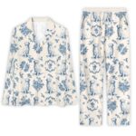 Custom Dog Toile de Jouy Pajamas, Cottagecore Style PJs, Dog Print Pajama Pattern, Unique Pet Gifts for Owners - Image 10