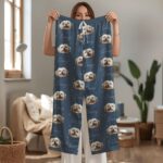 Custom Pet Photo Pajamas, Personalized Pet Sleepwear, Matching Family Outfit, Cute Pet Lover Gift, Custom Pajama Pants Set - Image 6