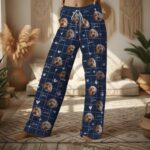 Custom Pet Photo Pajamas, Personalized Pet Face PJs, Matching Family & Couple Sleepwear, Dog Pajama Pants with Picture, Pet Gifts for Owners - Image 3