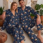 Custom Pet Photo Pajamas, Personalized Pet Face PJs, Matching Family & Couple Sleepwear, Dog Pajama Pants with Picture, Pet Gifts for Owners - Image 4