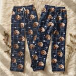 Custom Pet Photo Pajamas, Personalized Pet Face PJs, Matching Family & Couple Sleepwear, Dog Pajama Pants with Picture, Pet Gifts for Owners - Image 8