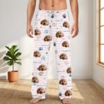 Custom Pet Photo Pajamas, Personalized Pet Face PJs, Matching Family & Couple Sleepwear, Dog Pajama Pants with Picture, Pet Gifts for Owners - Image 9