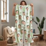 Custom Face Pajamas Long and Short Set, Personalized Couple PJs with Photo, Valentine Pajamas Pants, Matching PJs Family & Couple Gift - Image 9