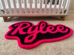 Personalized Tufted Rug Custom Name Carpet Handmade Text Rug Kids Bedroom Decor Playroom Floor Accent Unique Gift for Children Kids Room - Image 3