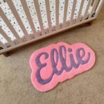 Personalized Rug with Name, Custom Tufted Nursery Rug, Handmade Logo Carpet, Kids Room Décor, Baby Shower Gift, Unique Custom Home Rug