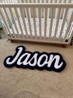 Personalized Rug with Name, Custom Tufted Nursery Rug, Handmade Logo Carpet, Kids Room Décor, Baby Shower Gift, Unique Custom Home Rug - Image 3
