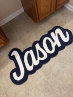 Personalized Rug with Name, Custom Tufted Nursery Rug, Handmade Logo Carpet, Kids Room Décor, Baby Shower Gift, Unique Custom Home Rug - Image 2