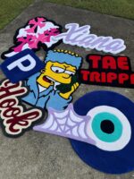 Custom Tufted Rug | Personalized Name Rug | Handmade Nursery Decor | Business  Logo  | Unique Housewarming Gift - Image 14