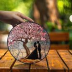 Personalized Tree of Life Glass Suncatcher, Anniversary Gift,  Custom Anniversary Gift for Couple, Wedding Window Hanging Ornament - Image 2