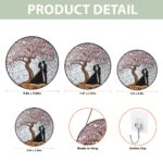 Personalized Tree of Life Glass Suncatcher, Anniversary Gift,  Custom Anniversary Gift for Couple, Wedding Window Hanging Ornament - Image 6