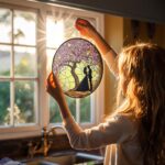 Personalized Tree of Life Glass Suncatcher, Anniversary Gift,  Custom Anniversary Gift for Couple, Wedding Window Hanging Ornament - Image 4