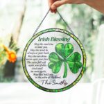 Irish Blessing St. Patrick’s Day, Shamrock Suncatcher, Shamrock Acrylic Window Hangings, Patrick’s Day Gift, Irish Gift