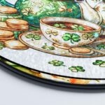 Personalized Shamrock Stained Glass Suncatcher, Custom Name Window Hanging, St. Patrick's Day Decoration, Irish Shamrock Gift - Image 6