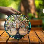 Stained Glass Family Tree Sign Suncatcher, Mother's Day Gift Glass Window Hanging Family Gift Decor, Father's Day, Grandma Gift Tree Of Life - Image 4