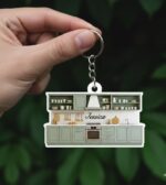 Personalized Home Kitchen keychain, Custom Chef Gift, Rustic Kitchen keychain, Name Kitchen Gift,Personalized Chef keychain Tree Gift