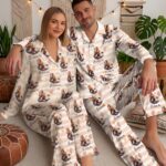 Custom Pet Cartoon Pajamas with Photo, Personalized Pet Portrait PJs, Matching Family Outfit, Cute Pet Pants, Pet Gifts for Owners