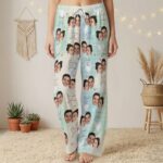 Custom Face Couple Pajamas Long and Short Set, Funny Pajamas with Photo, Personalized PJs Pants, Matching PJs Family & Couple Gift - Image 8