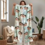 Custom Face Couple Pajamas Long and Short Set, Funny Pajamas with Photo, Personalized PJs Pants, Matching PJs Family & Couple Gift - Image 9