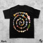 Nature Spiral Vintage 90s Graphic T-Shirt, Retro Ocean Stones Gems Tee, Y2K Boho Beach Art Shirt, Sea Life Top, Coastal Naturecore Gift - Image 5