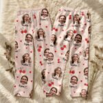 Custom Face Pajamas Long and Short Set, Funny Couple PJs with Photo, Personalized Pajamas Pants, Matching PJs Family & Couple Gift - Image 6