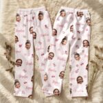 Custom Face Pajamas Long and Short Set, Funny Couple PJs with Photo, Personalized Pajamas Pants, Matching PJs Family & Couple Gift - Image 7