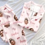Custom Face Pajamas Long and Short Set, Funny Couple PJs with Photo, Personalized Pajamas Pants, Matching PJs Family & Couple Gift - Image 4
