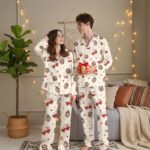 Custom Face Pajamas Long and Short Set, Funny Couple PJs with Photo, Personalized Pajamas Pants, Matching PJs Family & Couple Gift