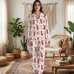 Custom Dog Toile de Jouy Pajamas, Cottagecore Style PJs, Dog Print Pajama Pattern, Unique Pet Gifts for Owners - Image 8