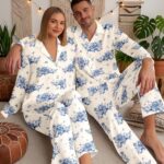 Custom Dog Toile de Jouy Pajamas, Cottagecore Style PJs, Dog Print Pajama Pattern, Unique Pet Gifts for Owners - Image 6