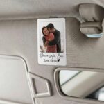 Personalized Photo Car Visor Clip, Custom Sun Visor Decoration for Car, Couples Gift, Wallet Photo Holder, Unique Car Accessories - Image 5