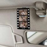 Personalized Photo Sun Visor Clip, Custom Couple Photo Car Decoration, Couple Playing Card, Anniversary Gift for Him, Car Hanging Ornament - Image 5