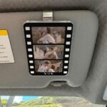 Personalized Photo Sun Visor Clip, Custom Couple Photo Car Decoration, Couple Playing Card, Anniversary Gift for Him, Car Hanging Ornament - Image 2