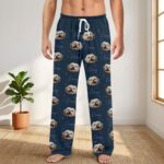 Custom Pet Photo Pajamas, Personalized Pet Sleepwear, Matching Family Outfit, Cute Pet Lover Gift, Custom Pajama Pants Set - Image 5