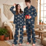 Custom Pet Photo Pajamas, Personalized Pet Sleepwear, Matching Family Outfit, Cute Pet Lover Gift, Custom Pajama Pants Set - Image 3