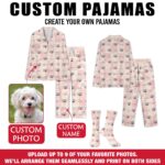 Custom Pet Photo Pajamas, Personalized Pet Sleepwear, Matching Family Outfit, Cute Pet Lover Gift, Custom Pajama Pants Set - Image 2