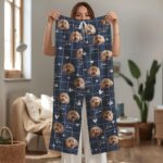 Custom Pet Photo Pajamas, Personalized Pet Face PJs, Matching Family & Couple Sleepwear, Dog Pajama Pants with Picture, Pet Gifts for Owners - Image 7