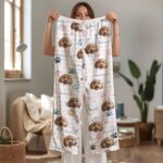 Custom Pet Photo Pajamas, Personalized Pet Face PJs, Matching Family & Couple Sleepwear, Dog Pajama Pants with Picture, Pet Gifts for Owners - Image 7