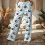 Custom Pet Photo Pajamas, Personalized Pet Face PJs, Matching Family & Couple Sleepwear, Dog Pajama Pants with Picture, Pet Gifts for Owners - Image 4